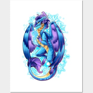 Ice dragon Posters and Art